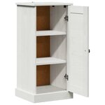 vidaXL Armoire de salle de bain avec porte VIGO Blanc et Blanc Antique