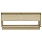 vidaXL Meuble TV chêne sonoma 102x41x44 cm bois d'ingénierie
