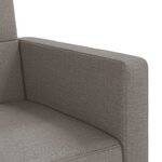 vidaXL Canapé-lit avec coussins taupe tissu