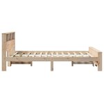 vidaXL Cadre de lit Marron 140 x 200 cm Bois massif en pin