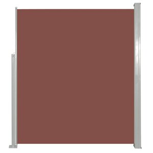 vidaXL Auvent latéral rétractable de patio 170x300 cm Marron
