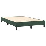 vidaXL Sommier à lattes de lit avec matelas LED Vert foncé 120x200 cm