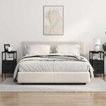 vidaXL Cabinet de chevet Chêne noir 30 x 48 x 61 cm Bois d'ingénierie