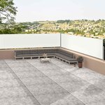 vidaXL Auvent latéral rétractable Crème 117x1200 cm