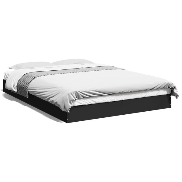 vidaXL Cadre de lit sans matelas noir 120x200 cm