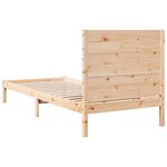 vidaXL Cadre de lit extra long sans matelas 100x210 cm bois massif