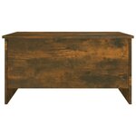 vidaXL Table basse Chêne fumé 80x55 5x41 5 cm Bois d'ingénierie