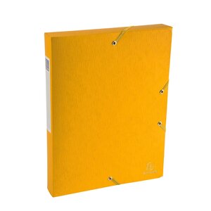 Boite De Classement Exabox Dos 40mm Carte Lustrée Scotten - A4 - Jaune - X 10 - Exacompta