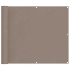 vidaXL Écran de balcon Taupe 100 x 300 cm Tissu Oxford