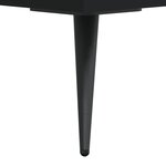 vidaXL Table de chevet noir 40x40x66 cm bois d'ingénierie