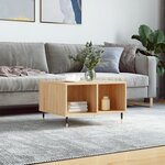 vidaXL Table basse Chêne sonoma 60x50x36 5 cm Bois d'ingénierie