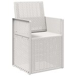vidaXL Chaises de jardin salle à manger 2 Pièces Blanc PP