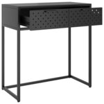 vidaXL Table console Anthracite 72x35x75 cm Acier