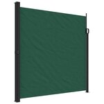 vidaXL Auvent latéral rétractable vert foncé 200x600 cm