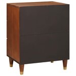 vidaXL Tables de chevet Marron 50 x 33 x 60 cm
