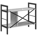 vidaXL Étagère Gris Sonoma 75 x 30 x 58 5 cm Bois d'ingénierie
