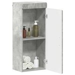 vidaXL Armoire murale de salle de bain avec étagère TULUM Gris béton