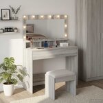 vidaXL Table de Toilette Gris Sonoma 100 x 41 x 135 cm