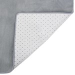 vidaXL Tapis peluche Gris 300x200 cm