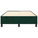 vidaXL Cadre de lit vert foncé 120x200 cm velours