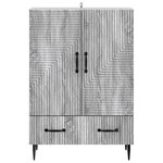 vidaXL Buffet Sonoma gris 66 x 34 5 x 95 cm Bois d'ingénierie
