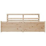 vidaXL Cadre de lit avec tête de lit sans matelas 180x200 cm