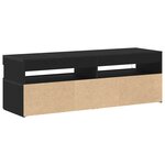 vidaXL Meuble TV Noir 120 x 35 x 40 cm Bois d'ingénierie