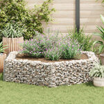 vidaXL Lit surélevé à gabion hexagonale 200x173x40 cm