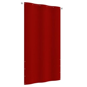 vidaXL Écran de balcon Rouge 120x240 cm Tissu Oxford