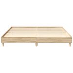 vidaXL Cadre de lit sans matelas chêne sonoma 160x200 cm