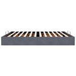 VidaXL Cadre de lit ottoman avec matelas gris foncé 180x200 cm velours