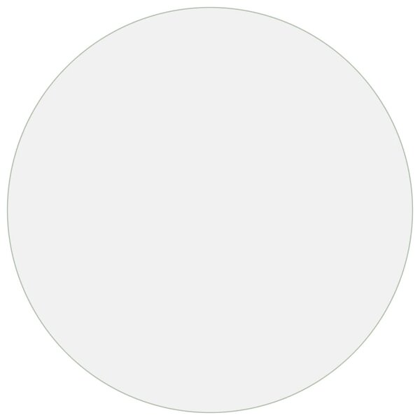 vidaXL Protecteur de table transparent Ø 110 cm 1 6 mm PVC