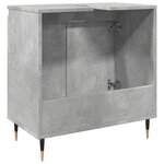 vidaXL Armoire de bain gris béton 58x33x60 cm bois d'ingénierie