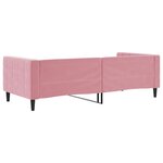 vidaXL Lit de repos sans matelas rose 90x200 cm velours