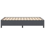 vidaXL Cadre de lit Gris foncé 120 x 190 cm Tissu en velours côtelé
