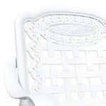 vidaXL Ensemble de tables de jardin 3 Pièces Blanc 80 x 80 x 75 cm