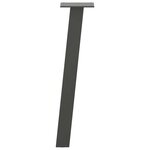 vidaXL Pieds de table basse 4 pièces Anthracite 30 cm Acier
