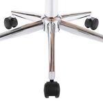 vidaXL Chaises pivotantes à manger lot de 6 noir similicuir