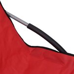 vidaXL Chaises de plage pliables lot de 2 Rouge Tissu