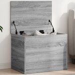 vidaXL Boîte de rangement sonoma gris 60x42x46 cm bois d'ingénierie