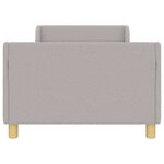 vidaXL Cadre de lit pour enfants avec tête de lit Gris clair 80x200 cm