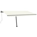 vidaXL Auvent automatique sur pied 400x300 cm Crème