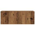 vidaXL Meubles TV muraux 4 Pièces vieux bois bois d'ingénierie