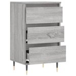 vidaXL Buffet sonoma gris 40x35x70 cm bois d'ingénierie