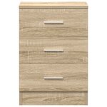 vidaXL Table de chevet Chêne Sonoma 38x35x56 cm Bois d'ingénierie