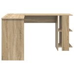 vidaXL Bureau d'Angle Chêne Sonoma Chêne Sonoma Panneau de particules