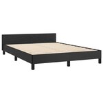 vidaXL Cadre de lit sans matelas noir 140x190 cm similicuir
