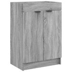 vidaXL Armoire sous évier de salle de bain Sonoma gris