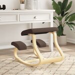 vidaXL Chaise assis-genoux marron 48x71x51 cm contreplaqué de bouleau