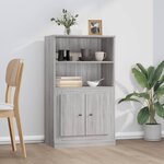 vidaXL Buffet haut sonoma gris 60x35 5x103 5 cm bois d'ingénierie